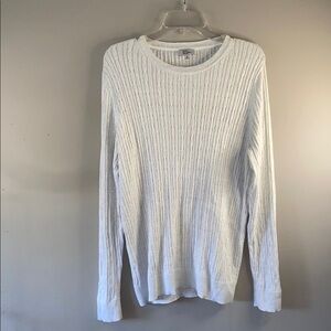 Classic White Cable Knit Sweater